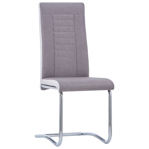 Swen Studio -  Cantilever Dining Chairs 6 pcs Taupe Fabric